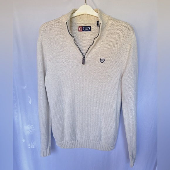 CHAPS Men’s Cotton Sweater - Picture 1 of 7